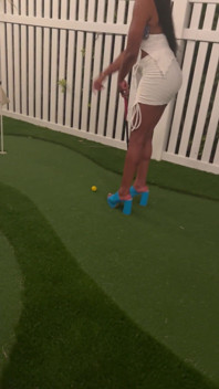 Joacă în Golf cu hot fijii pornbox Shortie Vibes