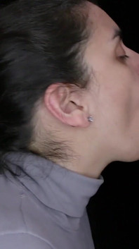 Grey Turtleneck Facial