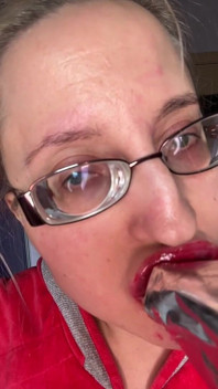 Giantess Big Lips Big Eyeglasses Asmreating Snickers Protein Bar