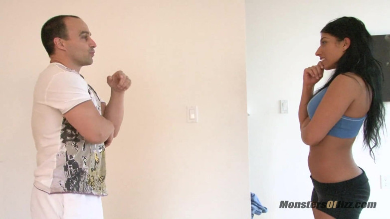 Monsters Of Jizz: Hot fit Alexis gets a load on her big tits