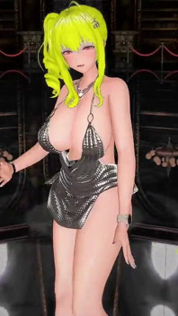 Azur lane St. Louis mezza nuda danza Nayeon-pop Hentai mmd 3d bionda capelli colore Edit Smixix