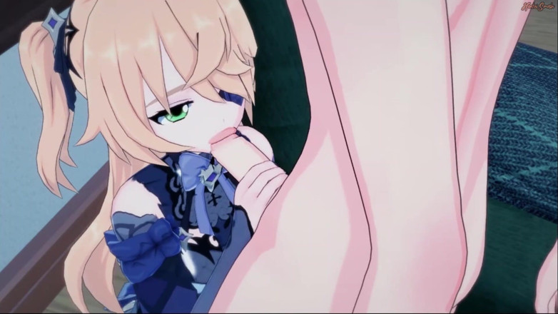 Hentai Smash: Fischl gives a blowjob before getting fucked - Genshin impact hentai