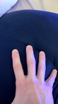 Leggings Ass Grabbing Cum on Thong Cucky