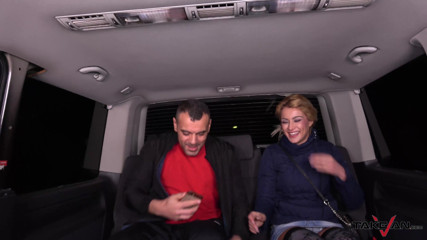 Take Van: Blonde rescued from weird taxi driver choose van with stranger &...