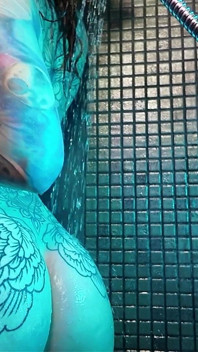 Slow Motion Shower Worship, Nude Cinematic Wet Goddess Body, Sensual Water Play, Glistening Close-up