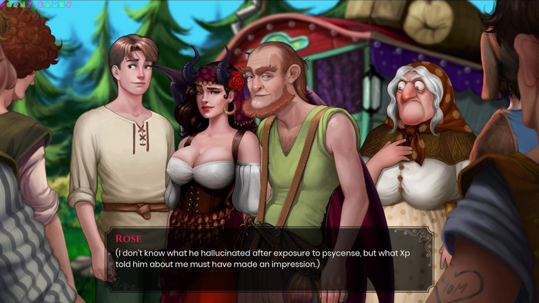 Porny Games: Ne efsane! Seksi gispsy ile seks, büyülü ormanda 4