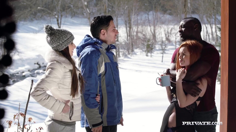 Private.com: Clea Gaultier enjoys his first anal session in the snowy...