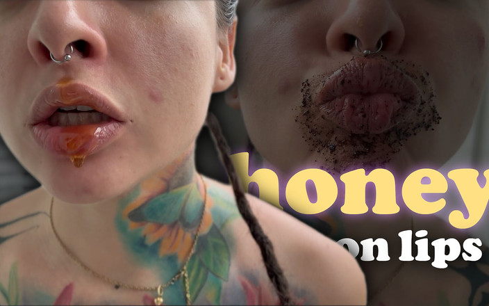 Pedazodchicle: Junte-se a mim para esfoliar meus lábios com mel e...