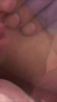 Horny brunette swallows cum