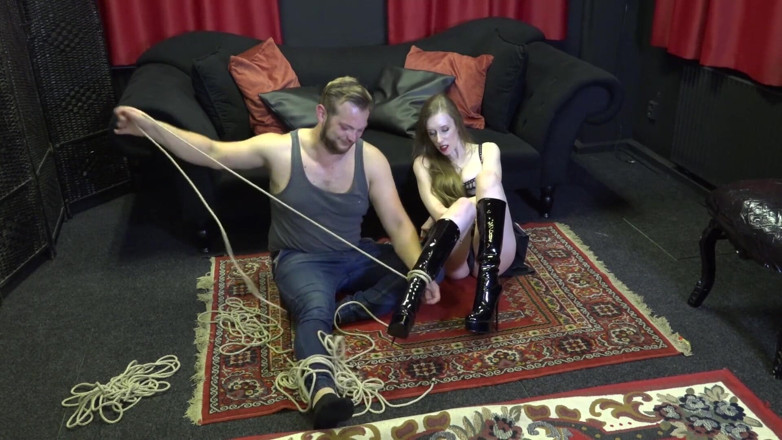 Restricting Ropes: Cobi,dominatrix lady has been dominated