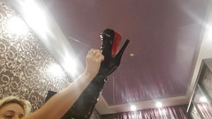 LarisaCum: Ik ben een visnethoer met rode lippenstift