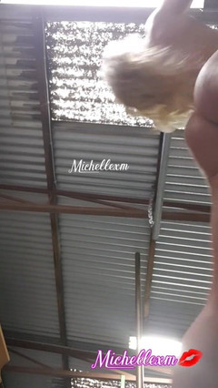 Michellexm: Sexy blondýna Nahé cvičení, protahování svalů