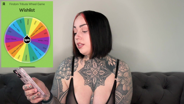 Miss Valentina: Findom Tribute Wheel hra