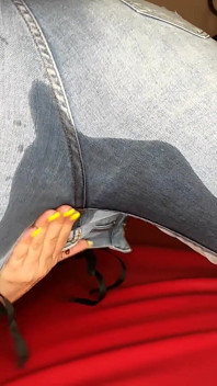 Ass Jeans Teasing, Pee in Jeans