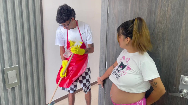 Amateurs productions: A Very Horny Neighbor Asks the Janitor of Her Unit...