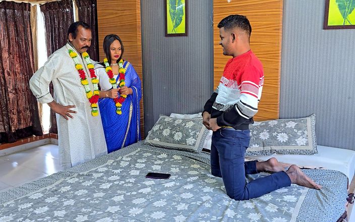 harry1: Sexe indien réel, mari et femme et beau-fils, trio, sexe...