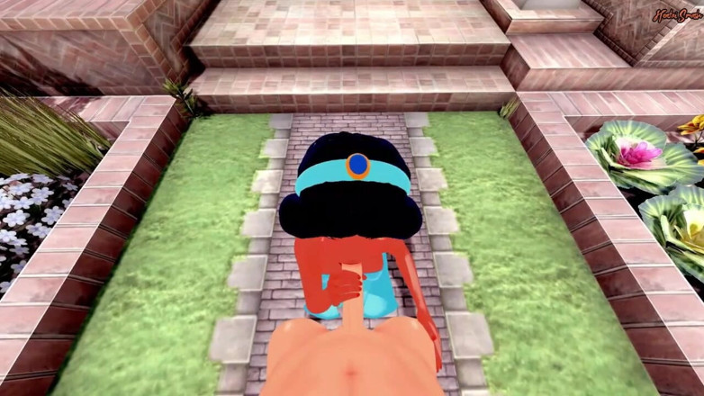 Hentai Smash: Princess Jasmine Swallows Your Cum and Gets Fucked From Your...