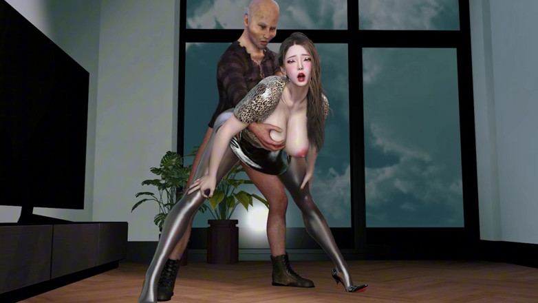 Why fuck so hard: 3D BBW สาวแก่ MILF เปลือยกาย นมยักษ์ใหญ่ของเธอโดนเย็ดแรงมาก
