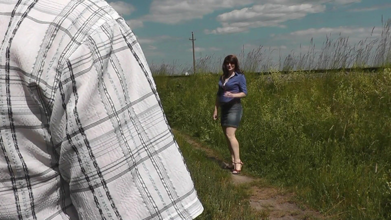 XXX-Platinum: Outside Outdoor Man Pisses, Beautiful Woman Holding Cock. Golden Rain....