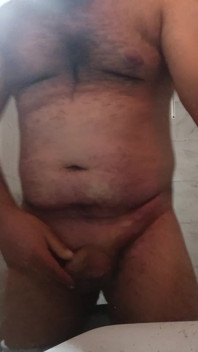 Stepdaddy Shaves His Dick in the Bathroom and Cums
