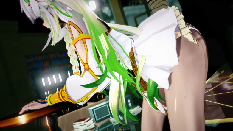 NSFWOtaku: Genshin Impact - Dendro Archon Rukkhadevata X Hilichurl Sex - Animacje Hentai 3D