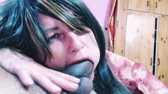 Amateur Wild Smoking and Sucking BBC MILF