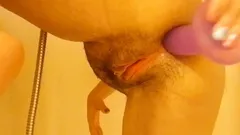 Rough and Fast Anal in the Shower with Loud Moans - Saturno Squirt