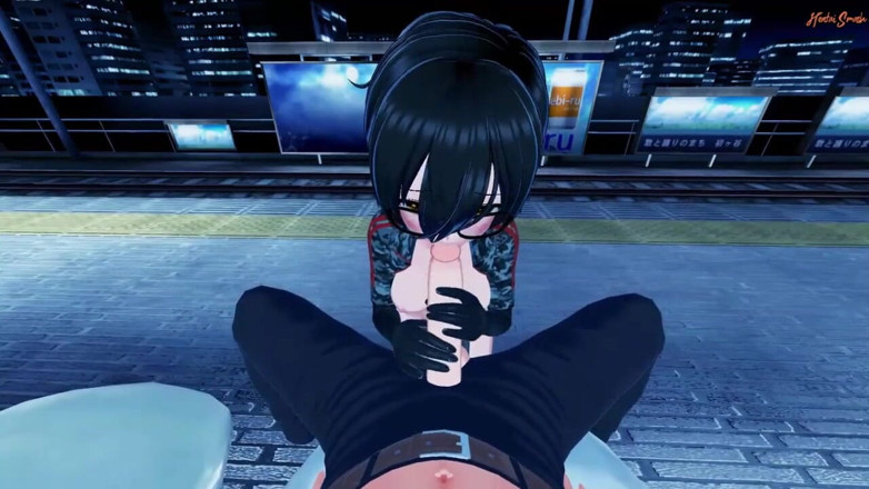 Hentai Smash: Vtuber Roboco comel dipenuhi dengan air mani dari pov awak -...
