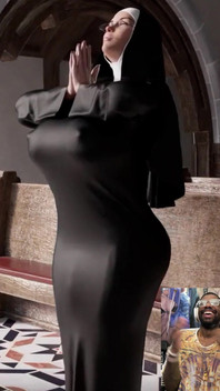 The Lord Answered the Holy Prayers of This Horny Nun and She Grew a Long Hard Futa Cock