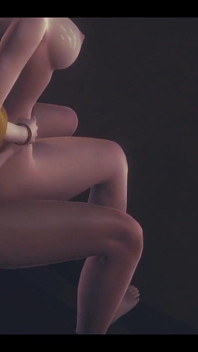 Lol Hentai 3D - Akali ošukaná na kolenou a Sedí na ulici - japonská asijská manga anime hra porno