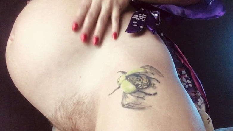 Risky Hairy Couple: 35वीक्स - गर्भवती चूत चौड़ी करना। चेहरा अंदर