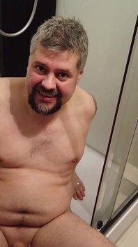 Blonde Chubby Babe Pisses in the Shower Guy in Mouth