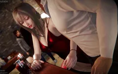 Final Fantasy Girl Friend and Boyfriend Big Cock in the Bar by Initial Animation with Sound 3D Hentai Porn Sfm