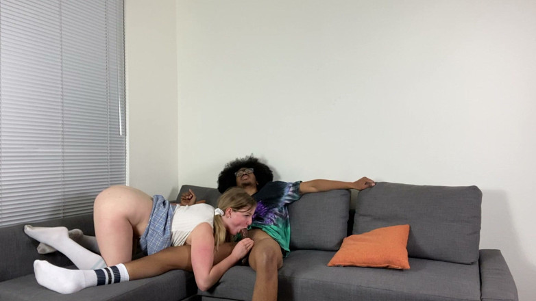 Eliza Eves: Eliza Eves Fucks Dorky Dariens Huge Cock