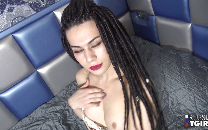 Russian Tgirls: Russian trans hottie Alexandra Ramovich gets naughty