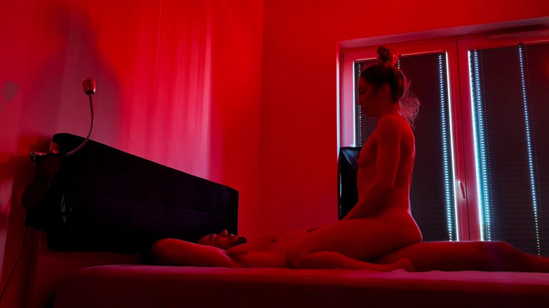 SalomeMassimo: Bedroom Fun. Sensual Sex Under Red Lights