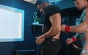 Men network: Чоловіки - Преслі Скотт збуджується після того, як торкається великого члена боксера, смоктання, трахання раком