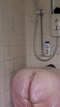Sensual Shower with a Giant Body