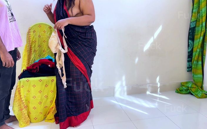 Aria Mia: Bluzsuz sari giyen Telugu teyze sutyen almak için dükkana gittiğinde,...