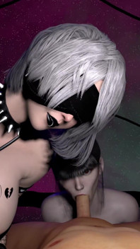 POV - Stellar Blade's Eve & Nier Automata's 2b - JAV Mocapped Sex Scene - Scena Eksperymentalna V3
