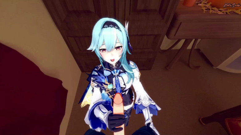 Hentai Smash: Eula ti fa un pompino pov e poi ingoia sperma -...