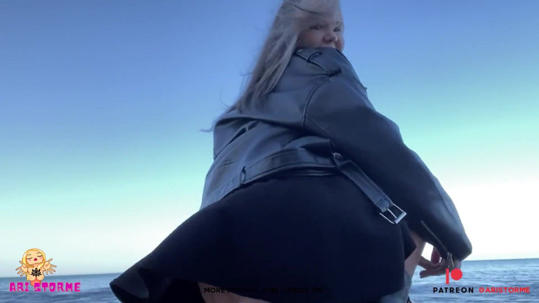 AurelliaCreampie: Het meisje waste het strand met haar jetorgasme