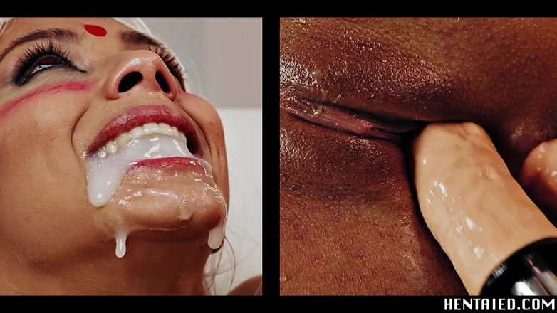 Hentaied: Dp sikiş makinesi her yere fışkırtıyor