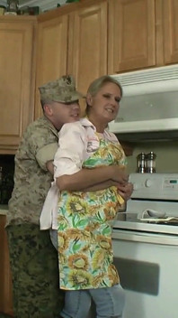 Models: Bridgett Lee & Daniel Plump Step-nana Takes Care of Horny Step-grandson Fresh Out of Boot Camp