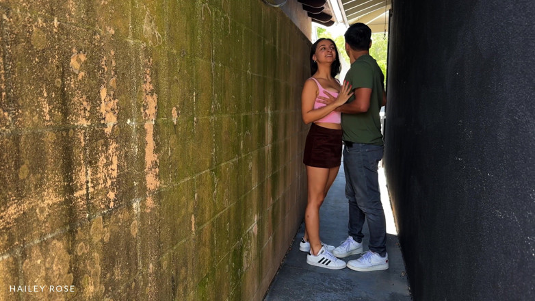 Hailey Rose: Fucking in Dark Alleyway - Busty Latina Public Streets - Hailey Rose