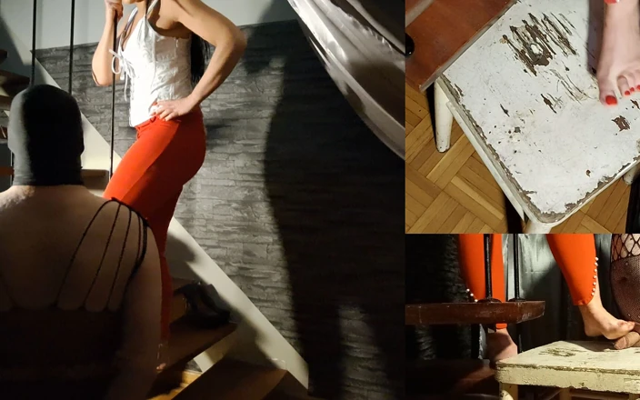 Trampling on Slaves Cock