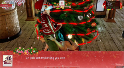 Cumming Gaming: 無制限のクリスマス[Xmas変態PornPlay] Ep.11いたずらな男の子はクッキーを食べたくないが、彼の乳母熟女のお尻だけを食べたい