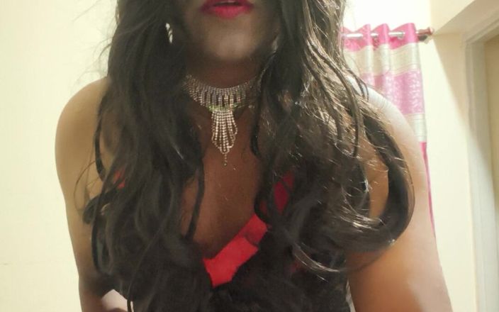Nisha_Priya: Nisha Priya Sissy Showing Her Sexy Big Dick with Her...