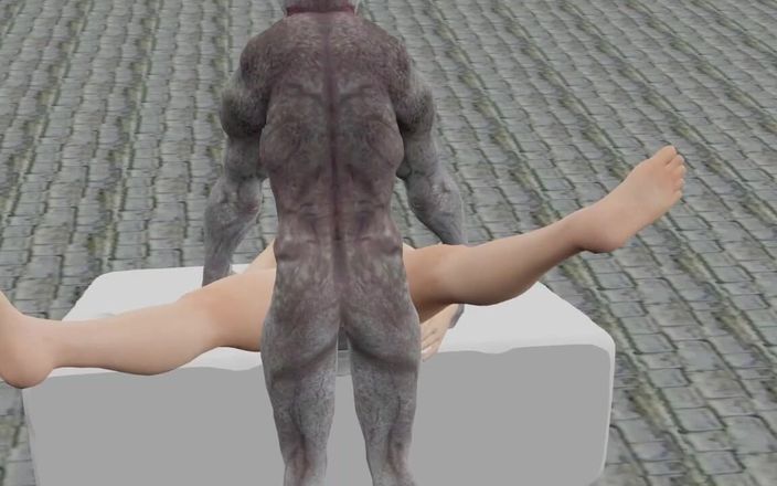 John silva: Alien-monster harter fick mit dickem schwanz