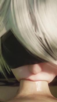 2b rabuda anal vaqueira fode depois de boquete desleixado - Nier Automata 3D Porn